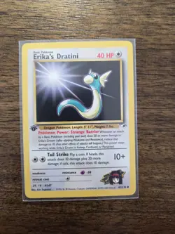 Erika's Dratini #42 Gym Heroes 1st Edition Regular Pokemon TCG Pokemon Card - Image 1