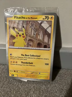 Pikachu In The Museum 1 of 1 Pokemon Card Jumbo Natural History Museum PromoCard - Image 1