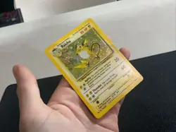 Raichu MP 014/102 Base Set Holo Rare Pokemon Card Vintage 1999 WOTC - Image 4