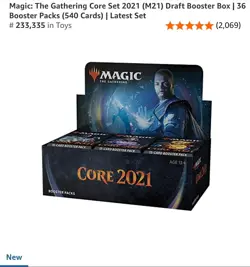 MTG Core Set 2021 M21 ENGLISH Draft Booster Box Factory Sealed x1 - Image 1