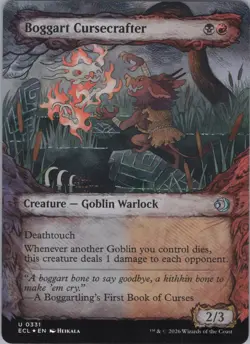 MTG (FOIL) Boggart Cursecrafter (Showcase) U Lorwyn Eclipsed 331 NM - Image 1