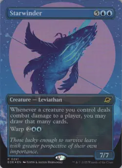 MTG (FOIL) Starwinder (0291) (Borderless) R Edge of Eternities 291 NM - Image 1