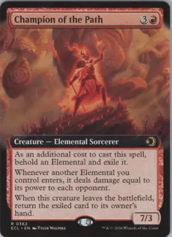 MTG (Regular) Champion of the Path (Extended Art) R Lorwyn Eclipsed 362 NM - Image 1
