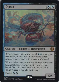 MTG Foil Deceit M Lorwyn Eclipsed 212 NM - Image 1