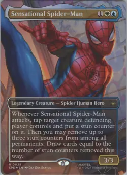 MTG Foil Sensational Spider-Man (Borderless) R Marvel's Spider-Man: Etern 25 NM - Image 1