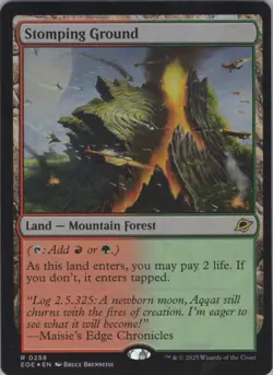 (Foil) MTG Stomping Ground R Edge of Eternities 258 NM - Image 1