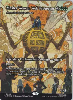 MTG Foil Master Weaver, Web Protector - Arasta of the Endless Web (Borderless) M - Image 1