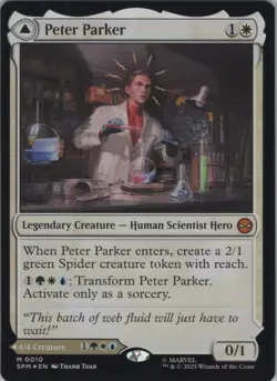 MTG Foil Peter Parker M Marvel's Spider-Man 10 NM - Image 1