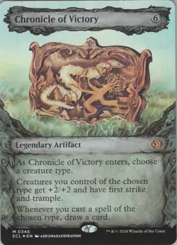 MTG Foil Chronicle of Victory (Showcase) M Lorwyn Eclipsed 346 NM - Image 1