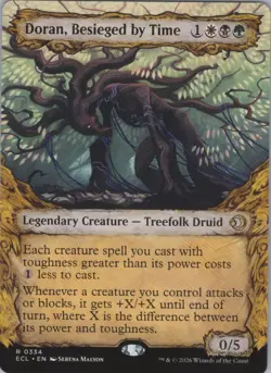 MTG (Regular) Doran, Besieged by Time (Showcase) R Lorwyn Eclipsed 334 NM - Image 1