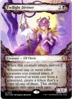 MTG TCG Twilight Diviner Showcase Commander Lorwyn Eclipsed Regular NM - Image 1