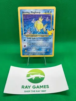 Pokemon TCG Shining Magikarp 66/64 Celebrations Classic Collection Stamped LP - Image 1