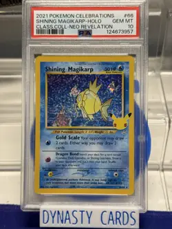 Pokemon TCG Shining Magikarp Celebrations Classic Collection 66/64 PSA 10 - Image 1