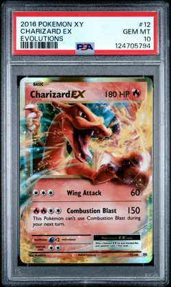 2016 Pokemon Xy Evolutions #12 Charizard Ex Evolutions PSA 10 - Image 1