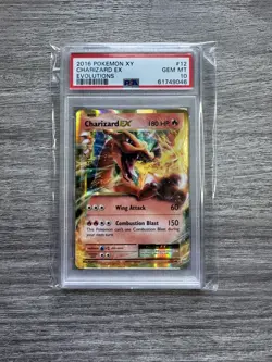 2016 POKEMON XY EVOLUTIONS #12 CHARIZARD EX PSA 10 - Image 1