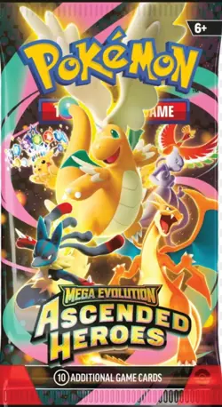 Pokemon TCG: Mega Evolution Ascended Heroes x1 Single Booster Pack SEALED - Image 1