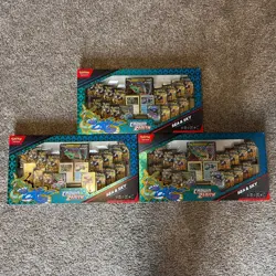 Lot Of 3 Pokemon TCG Crown Zenith Sea and Sky Premium Collection Box Sealed New! - Image 1