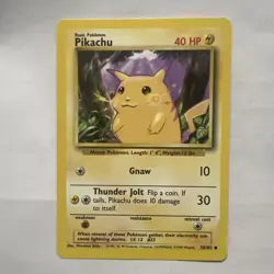 Pikachu Yellow Cheeks 58/102 Base Set Pokemon TCG - Image 1