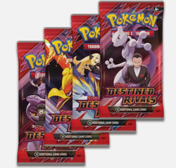 Pokemon TCG Destined Rivals Booster Packs x4 BRAND NEW SEALED - Ready to Ship - Image 1