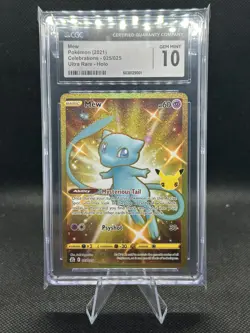 Mew 25/25 | 2021 Pokemon Celebrations HOLO - Pokemon TCG GRADED CGC 10 GEM MINT - Image 1