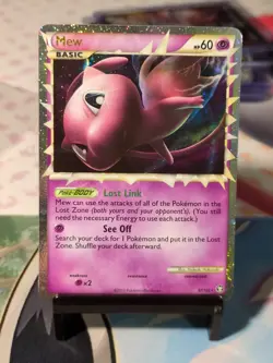 Pokemon Mew Prime Near Mint 97/102 Heartgold Soulsilver Triumphant NM Swirl - Image 1