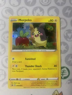 Pokemon Morpeko HD Holo Swirl Galaxy SWSH031 Black Star Promo NM - Image 1