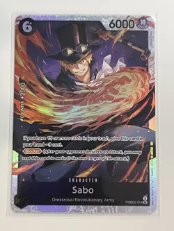 One Piece Sabo - Foil SR Premium Booster -The Best- Vol. 2 PRB02-014 NM - Image 1
