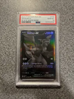 2025 POKEMON SV BLACK BOLT - BLK EN #172/086 ZEKROM EX BLACK WHITE RARE PSA 10 - Image 1