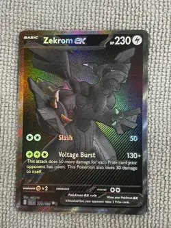 Zekrom EX 172/086 Black Bolt SV10.5 Full Art Holo Card BLK White Rare Pokemon - Image 1
