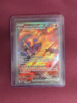 Pokemon Card Team Rocket's Moltres EX #229 Stamp Destined Rivals Full Art Holo - Image 1
