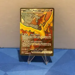 Pokemon Team Rocket’s Moltres EX 208/182 Destined Rivals Ultra Rare Full Art - Image 1
