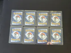 Cracked Ice Holo Energy SET of 8 - Terapagos ex UPC Pokemon Cards - NM - Image 2