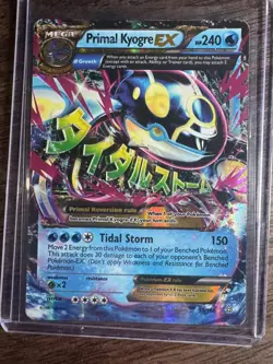 Pokemon TCG Mega Primal Kyogre EX Holo Ultra Rare Card 55/160 Primal Clash - Image 1