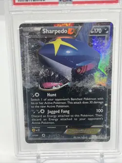 2015 POKEMON XY SHARPEDO EX PRIMAL CLASH 91/160 PSA 8 NM-MT - Image 2