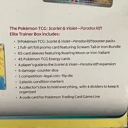 Pokemon TCG: Scarlet & Violet Paradox Rift Elite Trainer Booster Box is Worn 820650854163 - Image 5