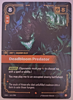 Deadbloom Predator OGN 161/298 Epic (Near Mint,Foil) Riftbound League of Legends - Image 1