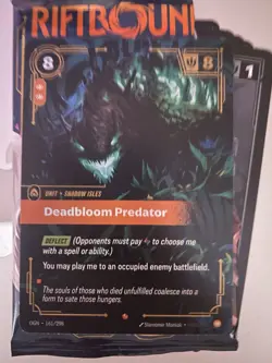 Deadbloom Predator OGN 161/298 Epic (Near Mint,Foil) Riftbound League of Legends - Image 3