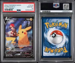 Pokemon tcg Pikachu V TG16/TG30 Lost Origin Trainer PSA Gem Mint 10 Card - Image 3