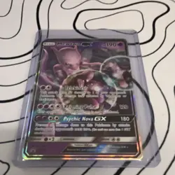 Pokemon Mewtwo GX SM196 SM Promo Holo Card English 190 HP - Image 1