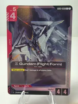 Gundam (Flight Form) Gundam Card Game . Steel Requiem Rare . GD03-036 - Image 1