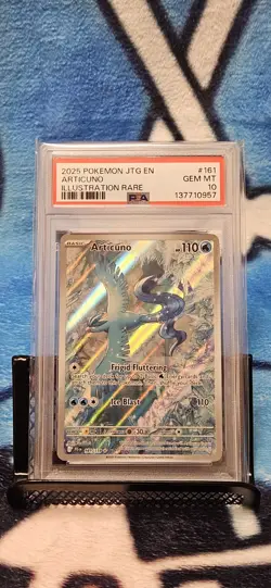 Pokemon TCG Articuno IR 161/159 Journey Together English Card, PSA 10 - Image 1