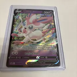 Sylveon V SWSH202 Ultra Rare Holo Black Star Promo Pokemon Card - Image 1