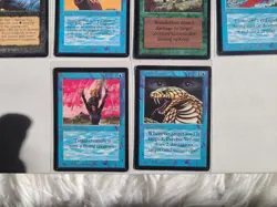 MTG 6 BETA Cards 1993 Magic, Blue Elemental Blast, Wanderlust, Animate Artifact+ - Image 3