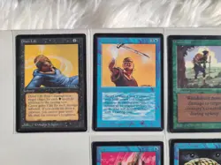MTG 6 BETA Cards 1993 Magic, Blue Elemental Blast, Wanderlust, Animate Artifact+ - Image 4