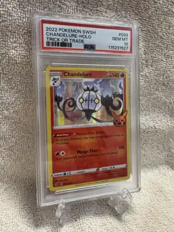 PSA 10 Chandelure : Pokemon : SWSH Trick or Trade 2022 : 033/192 GEM MINT - Image 1