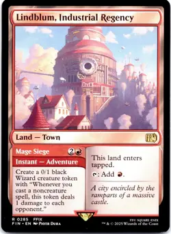 MTG Lindblum Industrial Regency Final Fantasy FIN Rare Land Adventure NM - Image 1