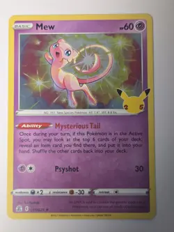 Mew 011/025 Holo Rare: Celebrations Pokemon TCG Lot Of 4 - Image 2
