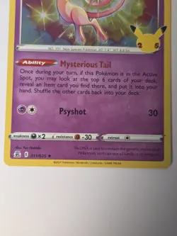 Mew 011/025 Holo Rare: Celebrations Pokemon TCG Lot Of 4 - Image 5