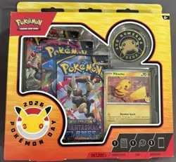 New Sealed Pokemon Day 2026 Collection, 3 Packs & Pikachu Promo IN HAND - Image 1