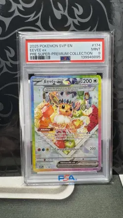 2025 Pokemon Prismatic SVP Eevee Super Premium Collection PSA 9 - Image 1